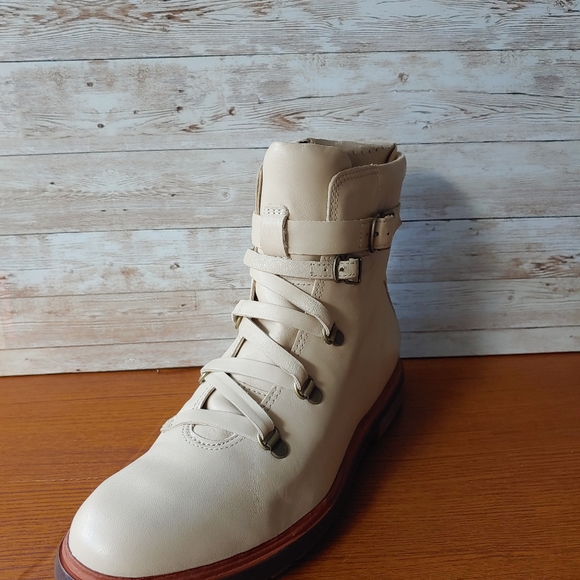 TIMBERLAND BOOT CO LACE ANKLE BOOT WHITE GRAIN - Picture 3 of 6